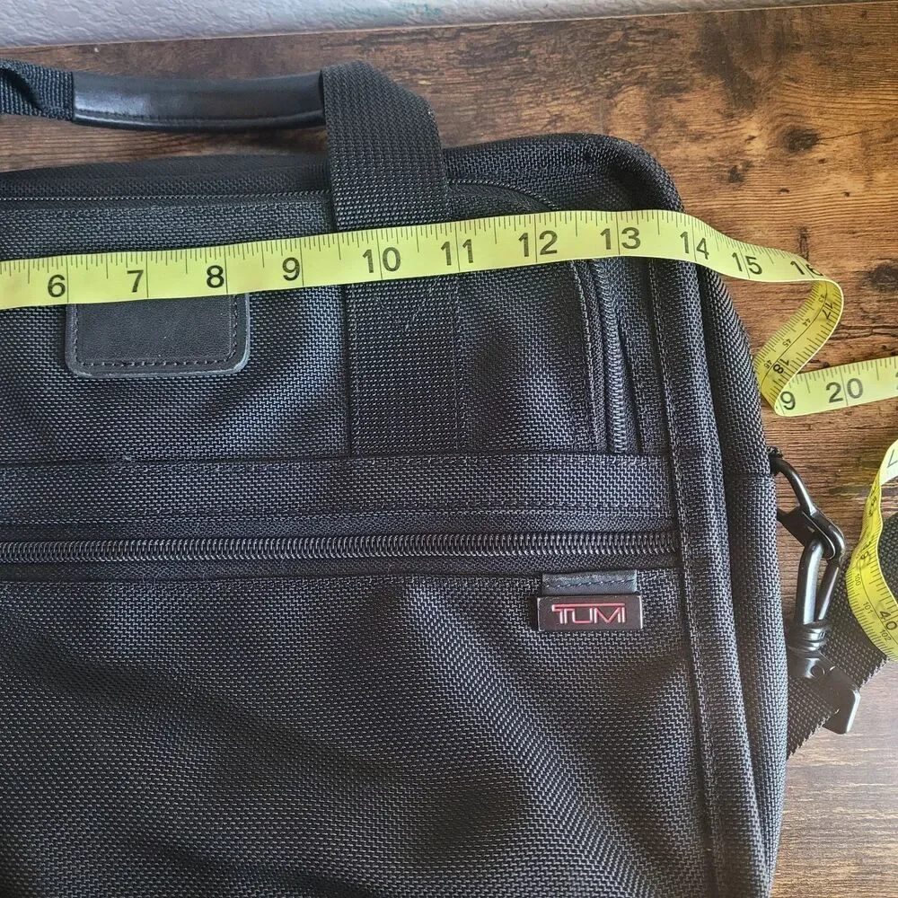Tumi Ballistic Black Nylon Computer Laptop Briefcase 26111D4 14” x 10” x 3”